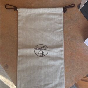 Hermes Long Drawstring Dust Bag